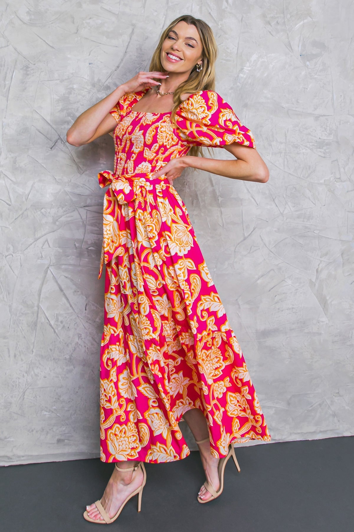 RUN TOWARDS LOVE POPLIN ANKLE DRESS Flying Tomato